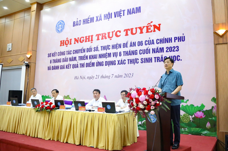 Hội nghị trực tuyến sơ kết công tác chuyển đổi số, triển khai đề án 06 ngành BHXH Việt Nam